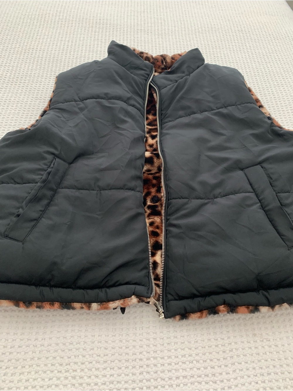 Reversible Vest Animal Print & Black Size XL - Picture 13 of 14
